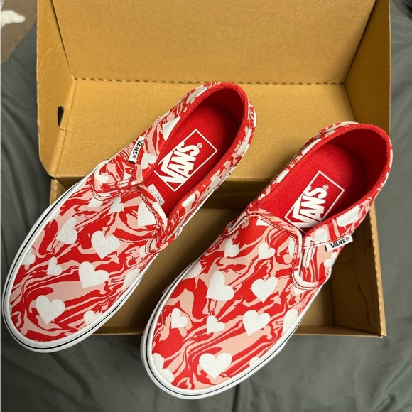 VANS ASHER MARBLE HEARTS RED - Picture 11 of 11